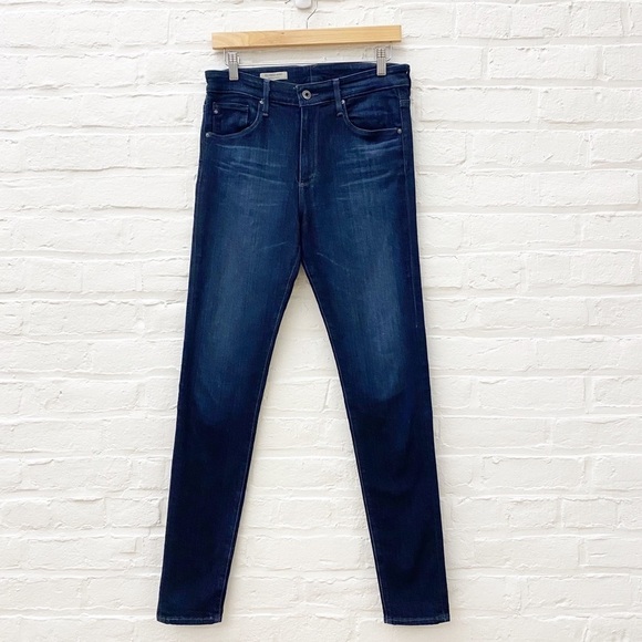 AG Adriano Goldschmied || The Farrah High-Rise Skinny Jeans Brooks Blue 29 - Picture 1 of 9